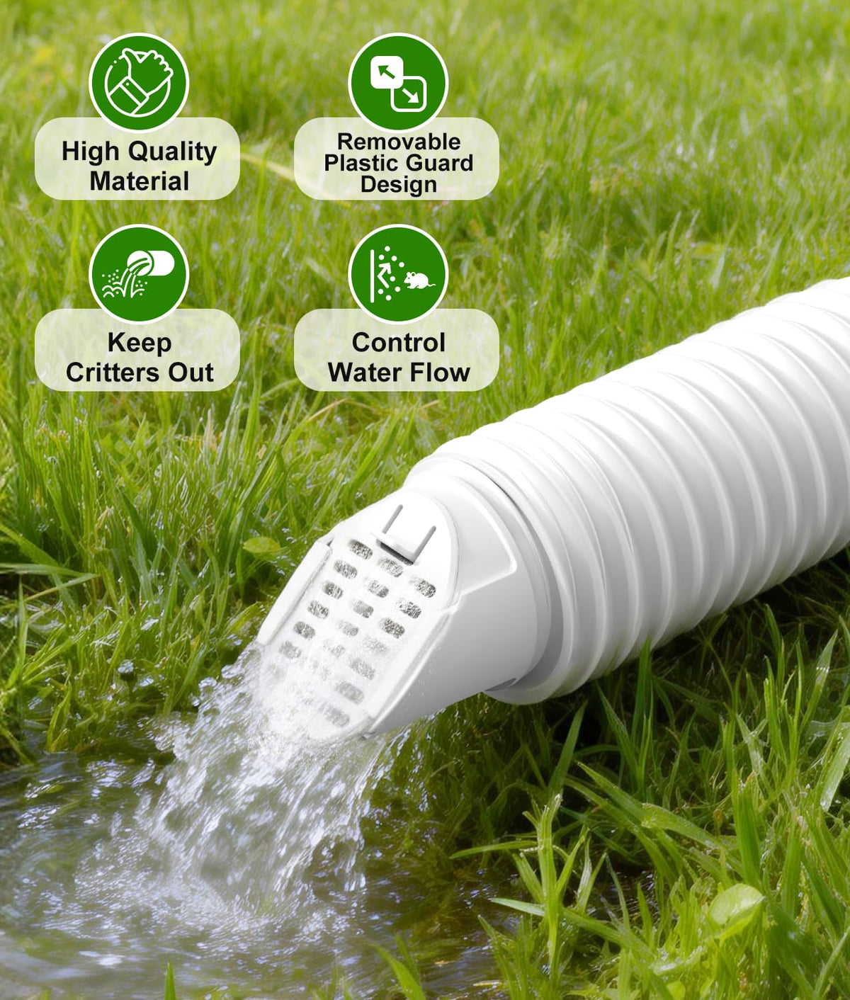 WADEO easy-clean remove-and-rinse filter for maintenance.