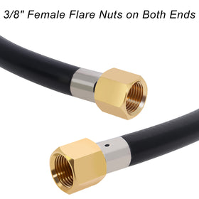 Wadoy 3/8 in flare female ends shown for secure appliance connections.