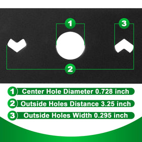 Wadoy easy-install mower blade saves time during replacement.