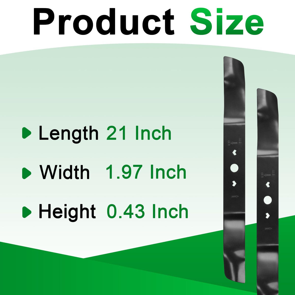 Wadoy high-carbon steel blade resists wear for longer mowing sessions.
