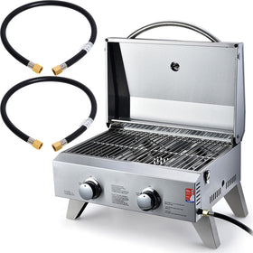 Wadoy installed propane hose connection ready for use with compatible appliances.