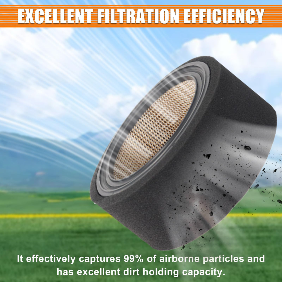 Wadoy packaging includes air filter and pre-filter for convenience.