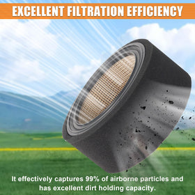 Wadoy packaging includes air filter and pre-filter for convenience.