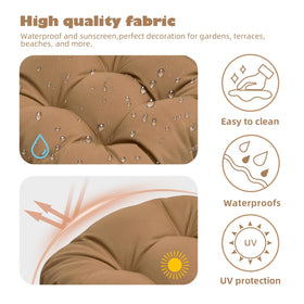 Wadser water-resistant outdoor fabric navy cushion for durability