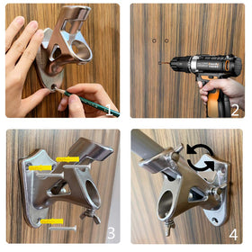 WAENLIR 304 stainless steel bracket resists rust and weathering.