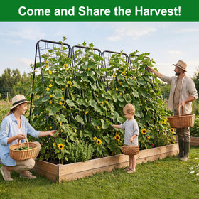 WAENLIR cucumber trellis dense steel grid bearing heavy fruits without sag