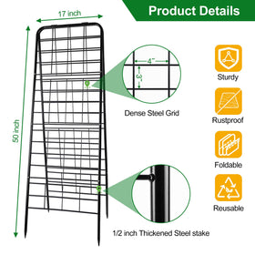 WAENLIR cucumber trellis extended view highlights adjustable height for growth