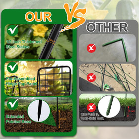 WAENLIR cucumber trellis one-piece hinge for durable outdoor use