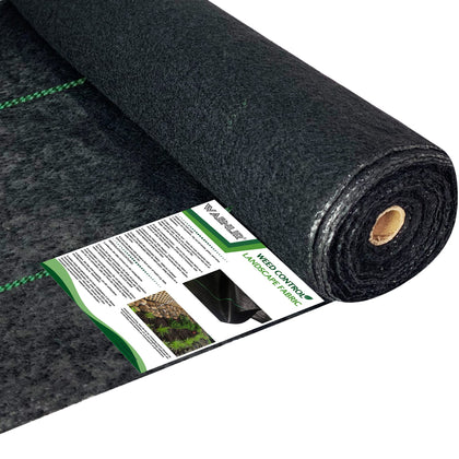 WAENLIR landscape fabric weed barrier covering garden beds for durable weed control.
