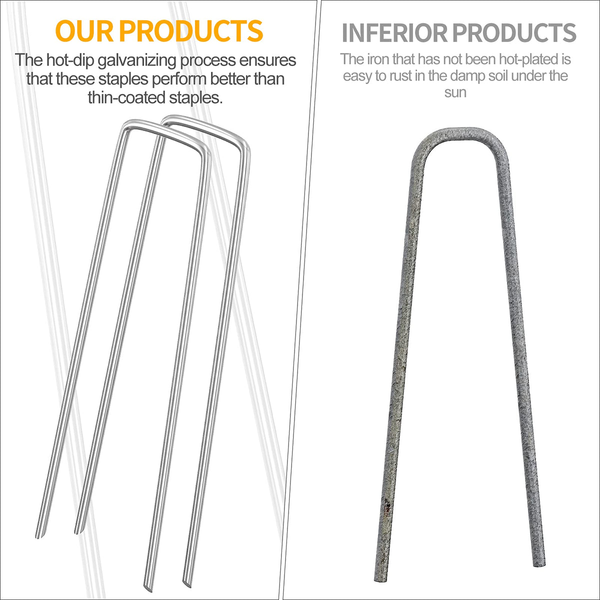 WAENLIR multi-use landscape stake supports edging, hoses, and fabric.
