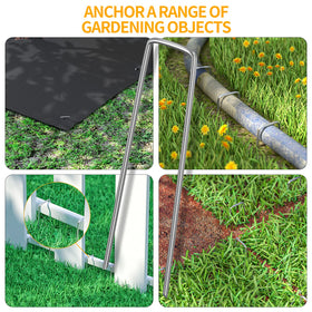 WAENLIR U-type stake with sharp ends for quick anchoring.