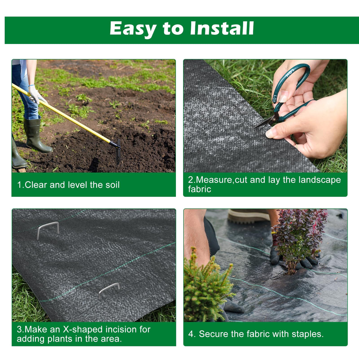 WAENLIR breathable weave allows water to permeate to soil.