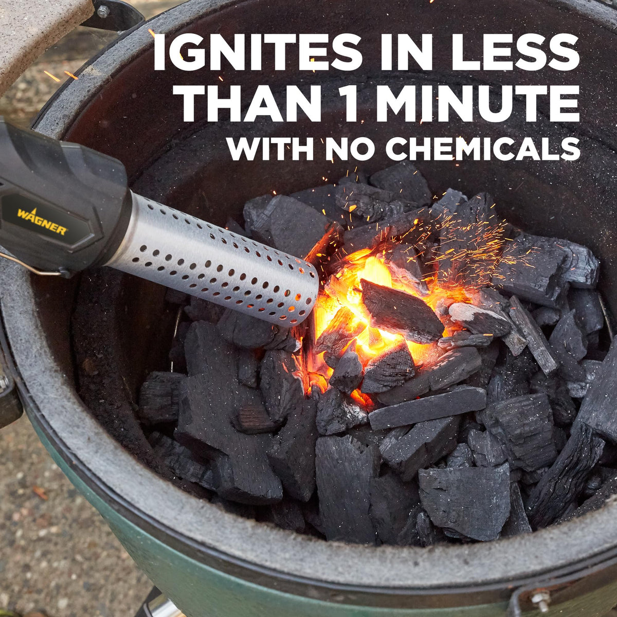 Wagner Electro-Torch C900085 high-velocity air boosts flames efficiently.