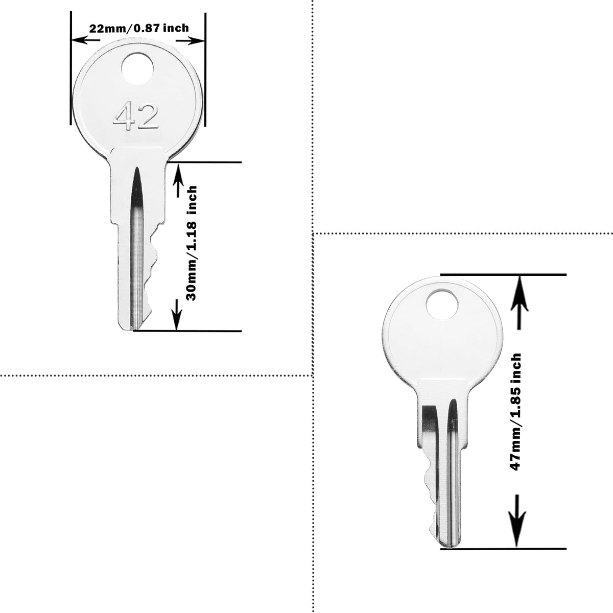 EZGO ignition key held by hand, 1982-up compatibility demonstrated