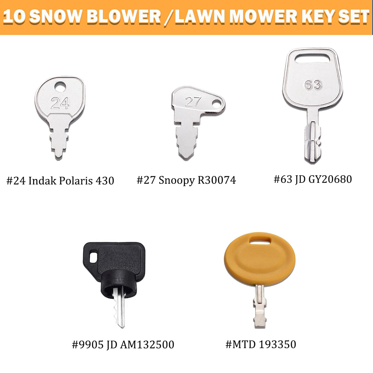 WAH LIN PARTS universal lawn mower keys for easy replacement