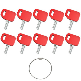WAH LIN PARTS ignition keys 10-pack for compatible loader backhoes