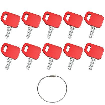 WAH LIN PARTS ignition keys 10-pack for compatible loader backhoes