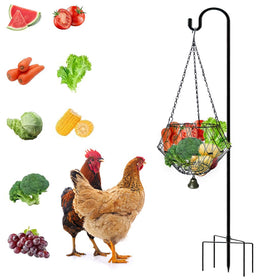 WaiLaDi hanging chicken feeder assembled for easy coop feeding.