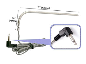 WAITCOOK meat probe with clip holder demonstrates secure monitoring during cooking.