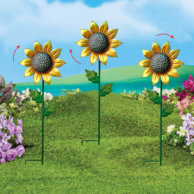 WAIU sunflower yard decor brings country charm to garden and patio