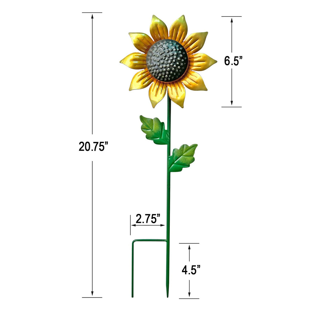 WAIU three-piece sunflower stake set creates cohesive garden accents