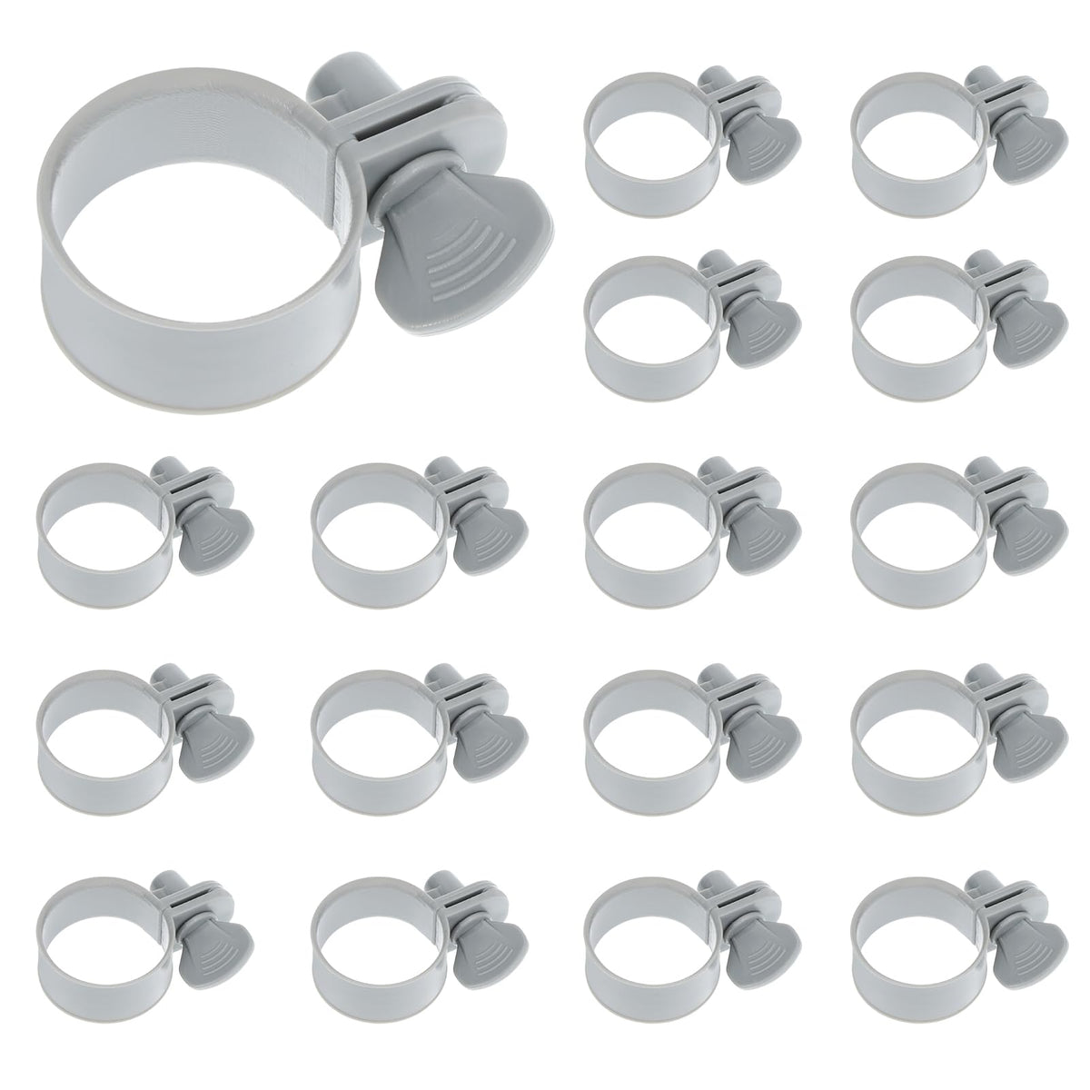 WAKCCIL 16-pack hose clamps for pool use secure connections.