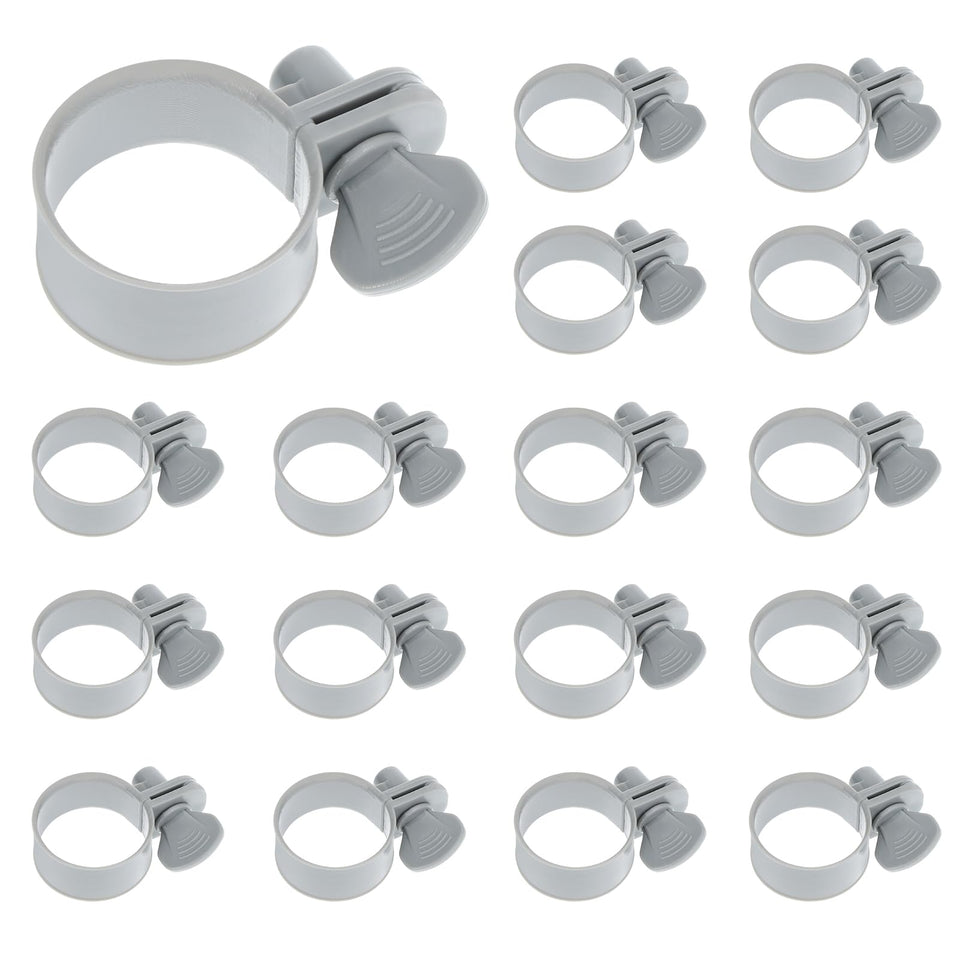 WAKCCIL 16-pack hose clamps for pool use secure connections.