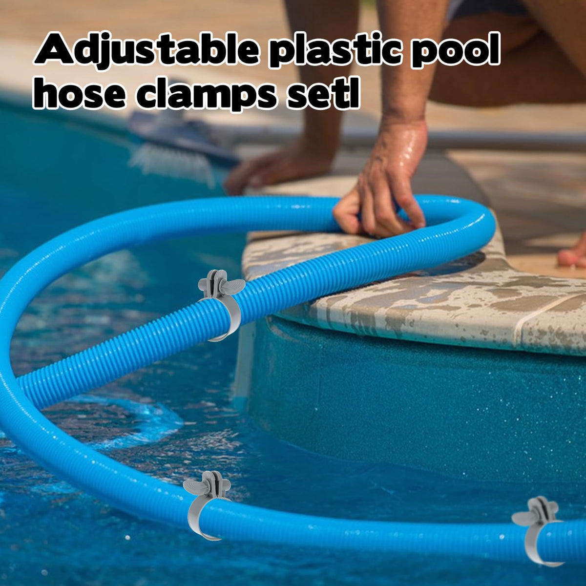 WAKCCIL durable plastic construction resisting pool chemical corrosion.
