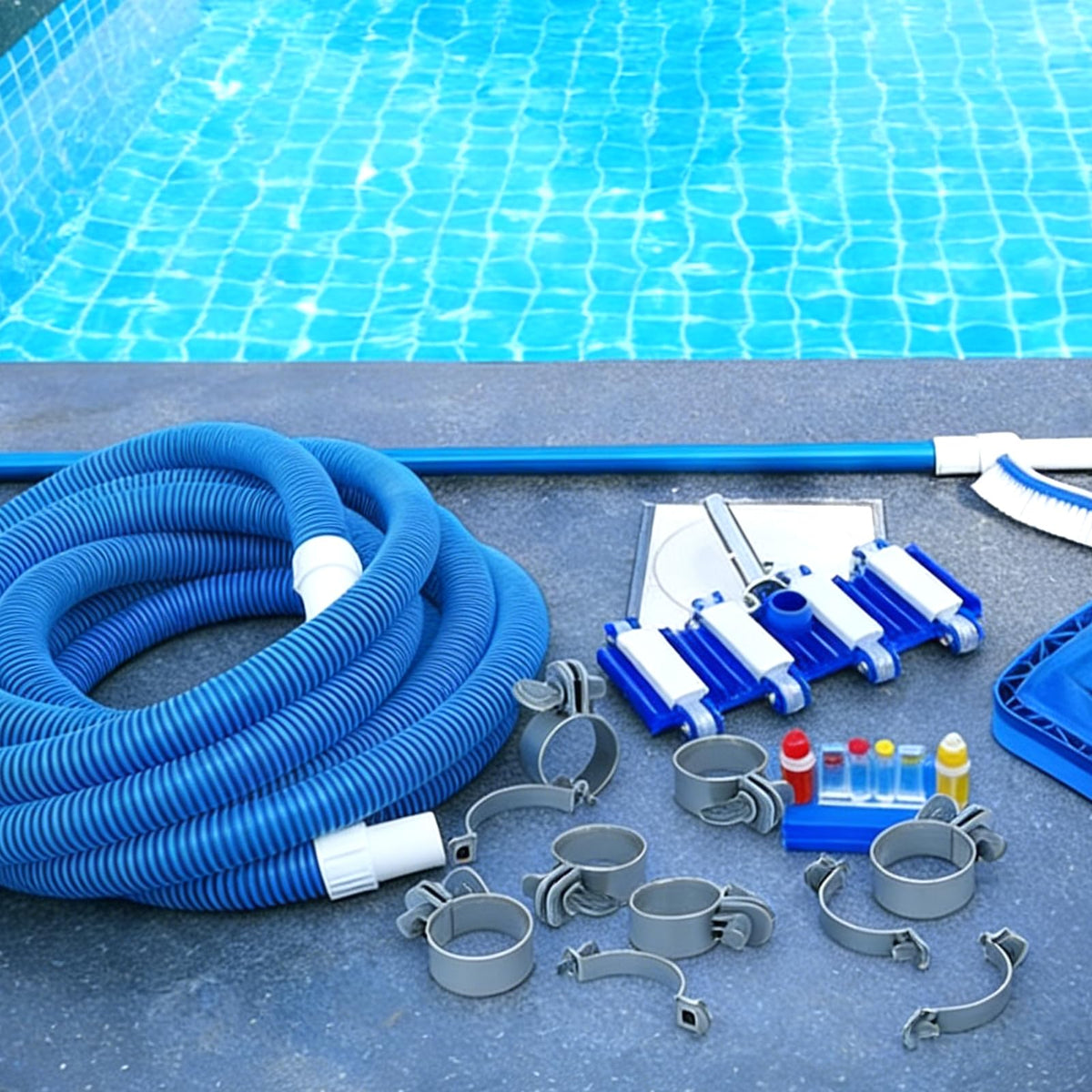 WAKCCIL clamp keeping garden hose connection secure.