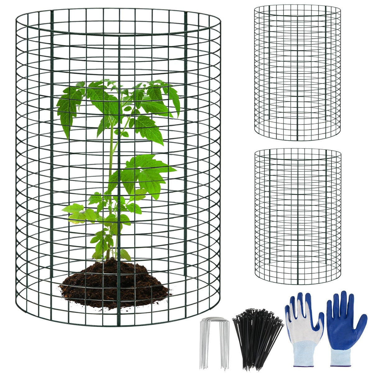 WAKCCIL plant protection mesh panels guard seedlings with vinyl-coated durability.