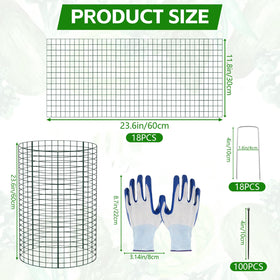 WAKCCIL rectangle cage setup guards garden beds while preserving airflow.