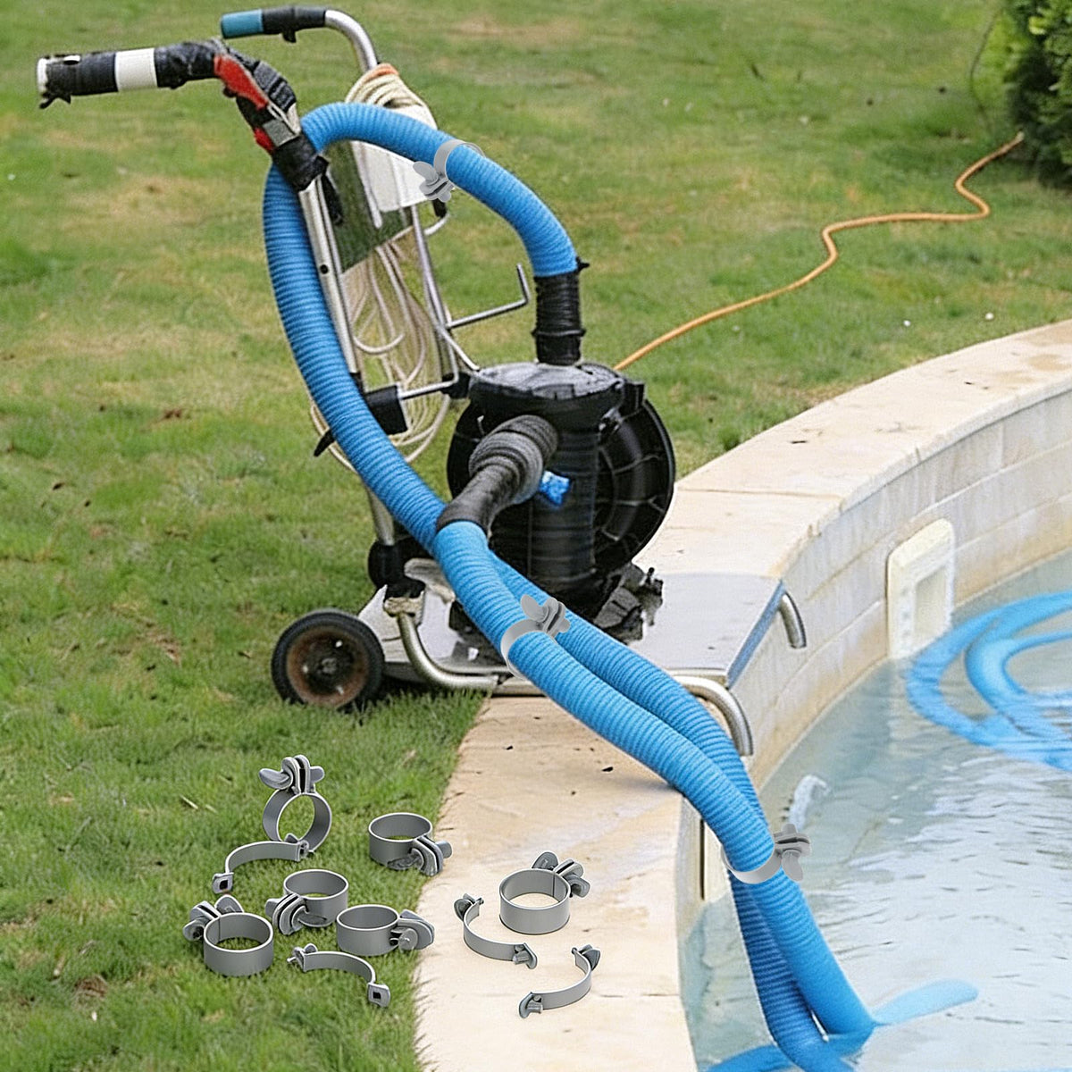 WAKCCIL plastic clamp for PVC tubing and pipes.