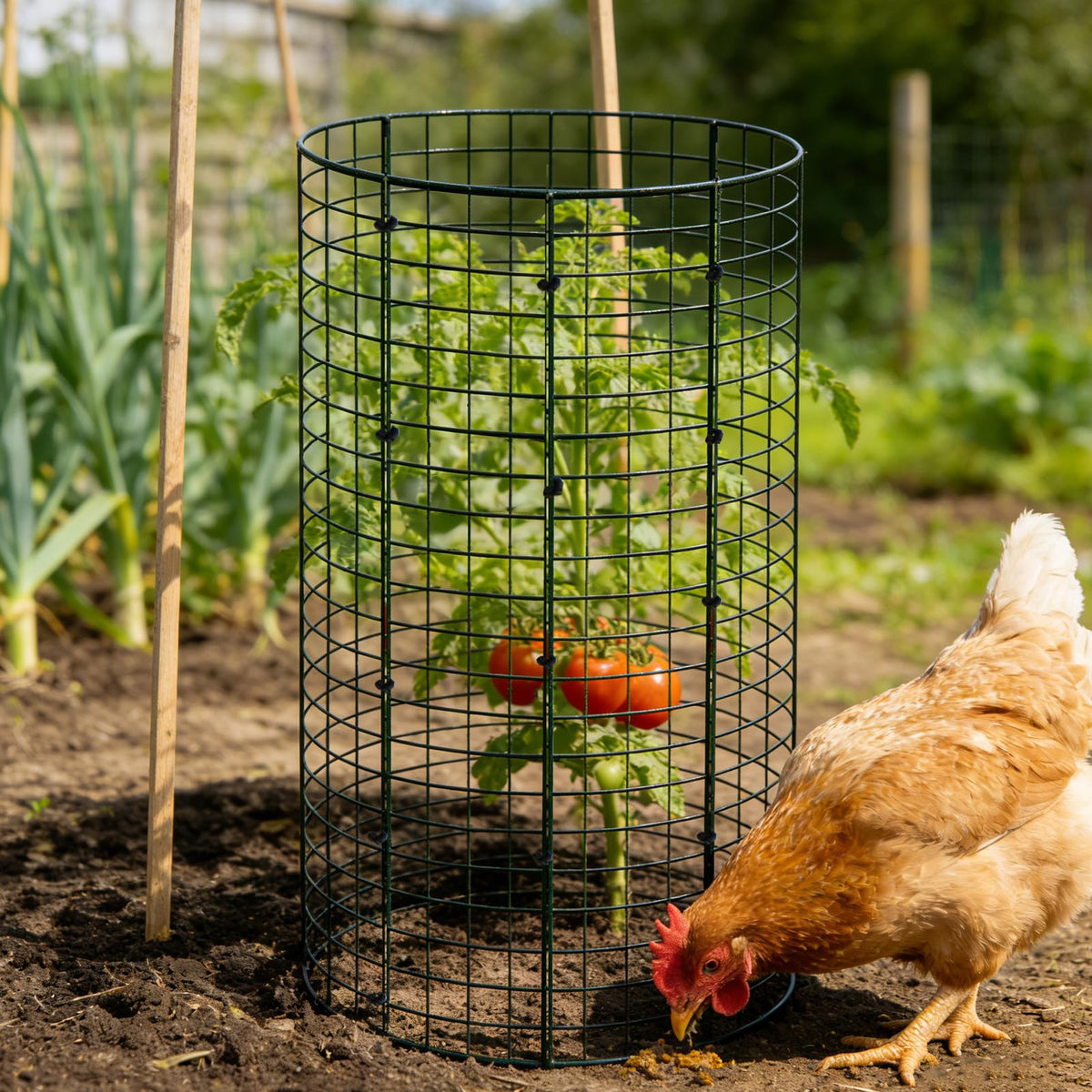 WAKCCIL rectangular cage configuration using four panels for larger plants.