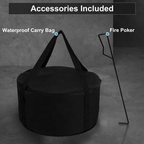 Wakeyard Smokeless Fire Pit outdoor night setup for cozy, smoke-free gatherings.