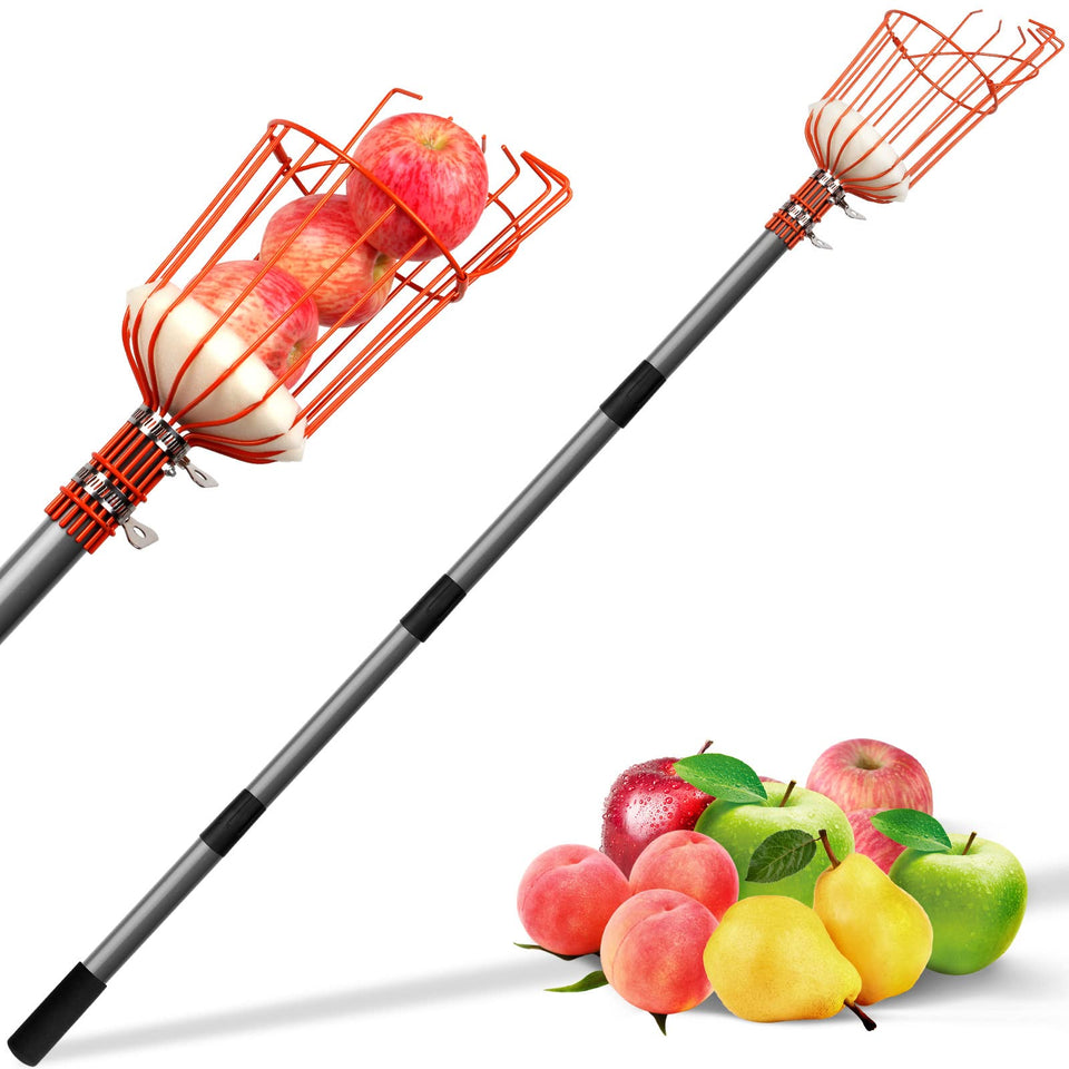 Walensee 8FT fruit picker with soft pad basket for gentle harvest.