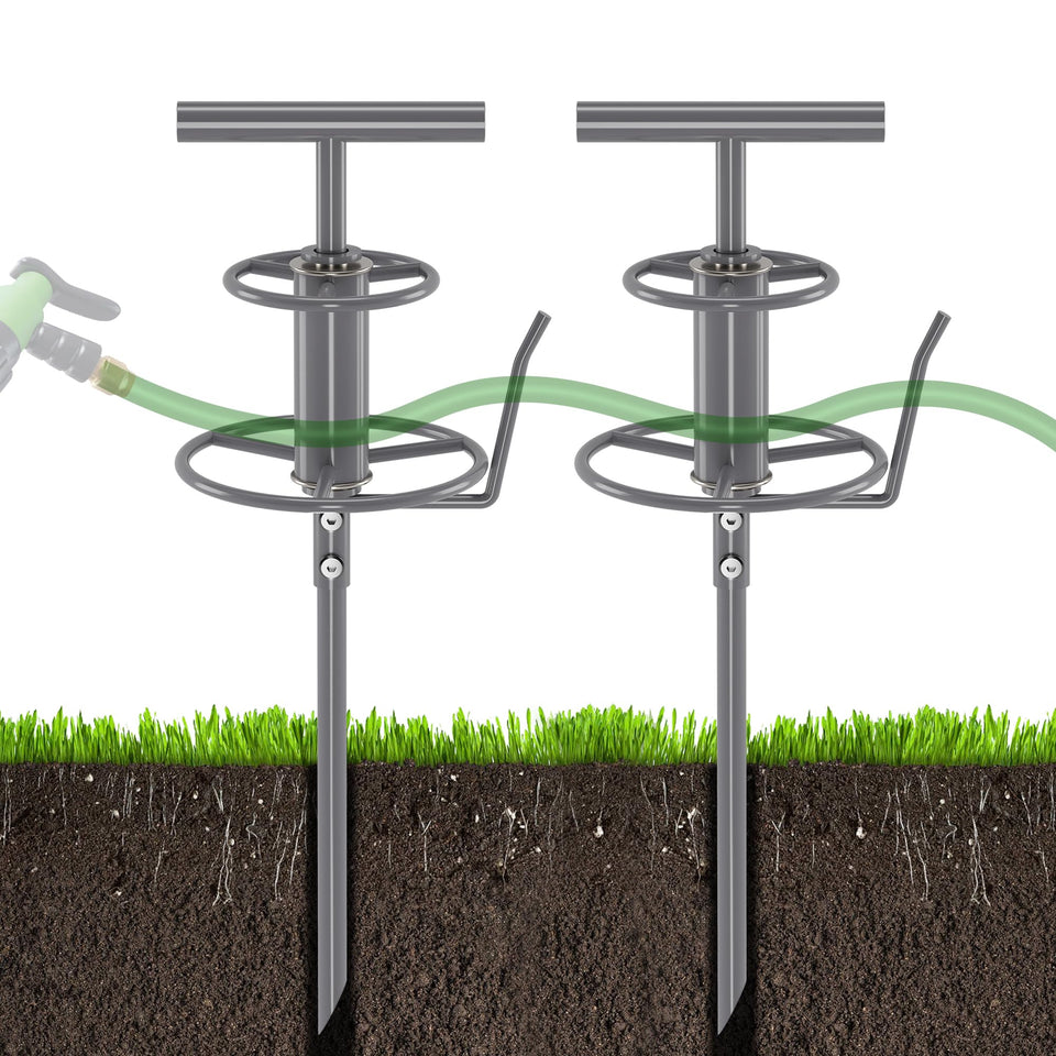 Walensee Garden Hose Guide Stakes corner routing for kink-free lawn watering