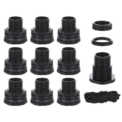 WalkingInRain bulkhead fittings with durable-pom construction for long-lasting outdoor use.