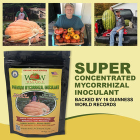 Wallace Organic Wonder mycorrhizal granules ready to mix into soil.