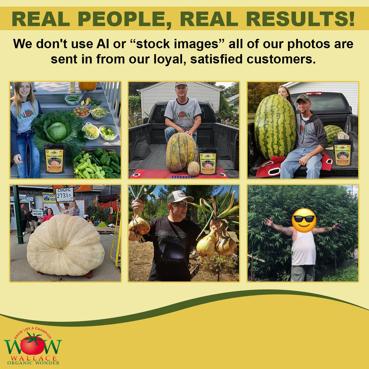 Healthy roots with Wallace Organic Wonder promote vigorous growth.