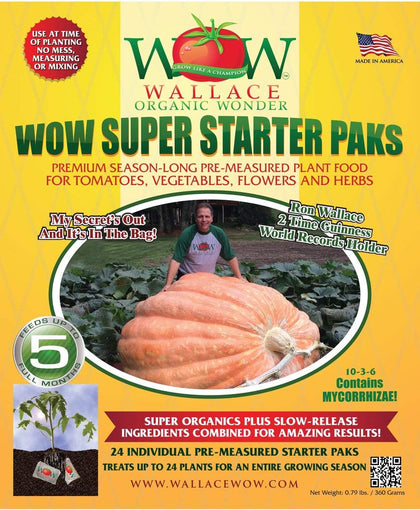 Wallace Organic Wonder Super Starter Pak introduction shows easy transplant setup.
