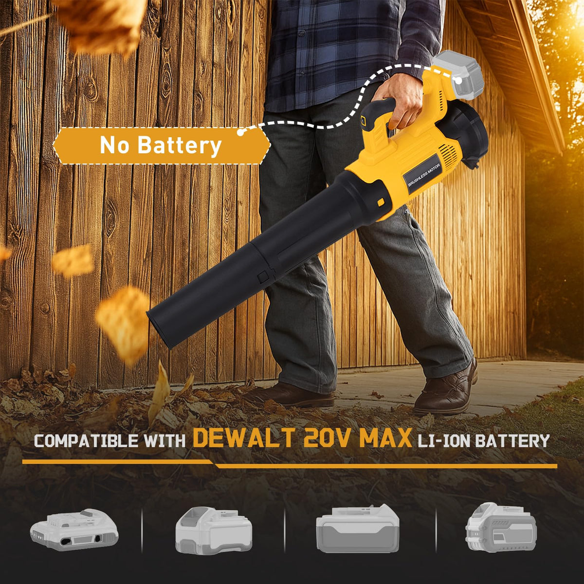 Ergonomic grip on Wallnetic blower supports comfortable one-handed use