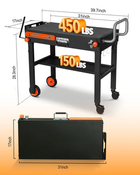 Walpreson stand offers dual shelves for extra storage space.