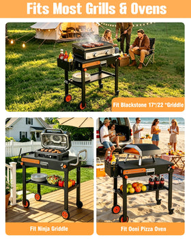 Walpreson heavy-duty stand holds up to 450 pounds for big meals.