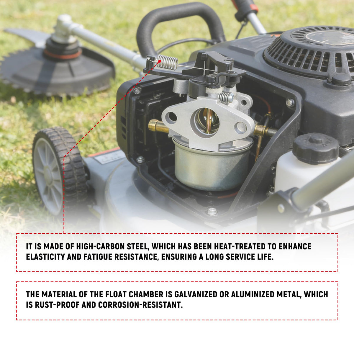 waltyotur carburetor 590780 durable build for outdoor cleaning.