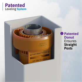 WamBam vinyl post with lifetime warranty for durability.
