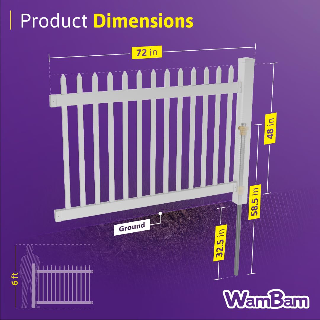 Simple installation guide image for quick Nantucket fence setup