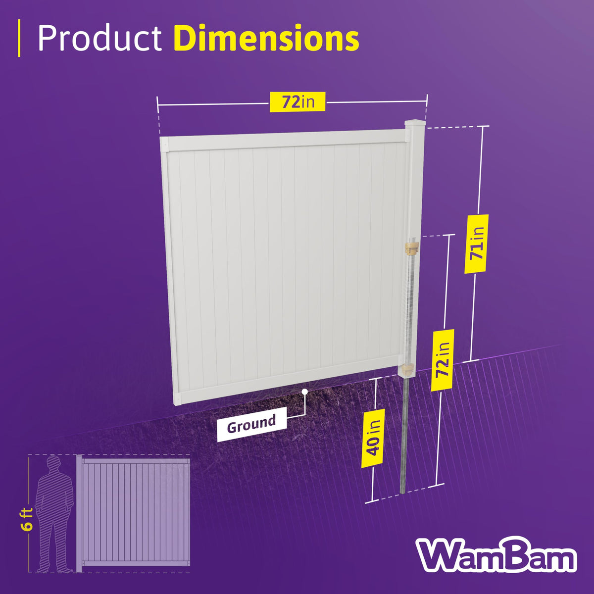 WamBam Fence pet-safe area creates a secure space for pets.
