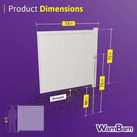 WamBam Fence pet-safe area creates a secure space for pets.