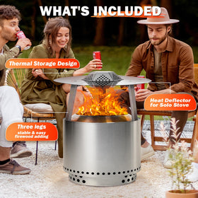 Wanchao heat deflector expands heat radius for outdoor gatherings