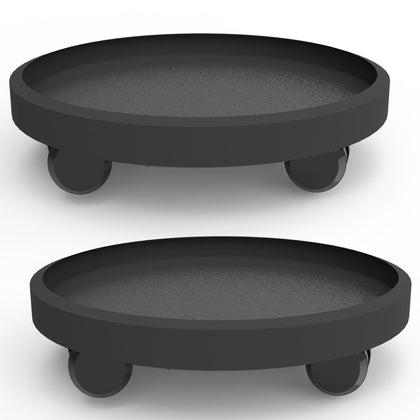 WanderingDonkey plant caddy 11inch wheels for easy indoor/outdoor mobility of heavy pots.